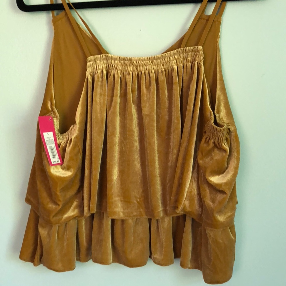 Velvet Ruffled Cami - Picture 7 of 7